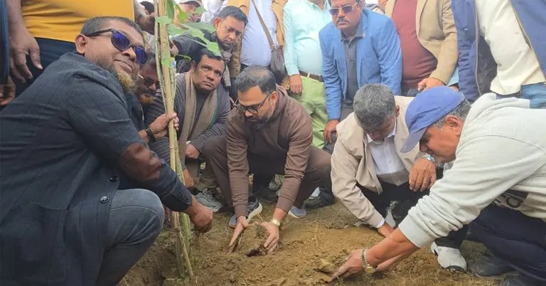 বৃক্ষরোপণ কার্যক্রমের উদ্বোধন করেছেন আমিনুল হক